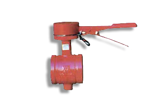 手柄溝槽信號(hào)蝶閥-溝槽手柄信號(hào)蝶閥